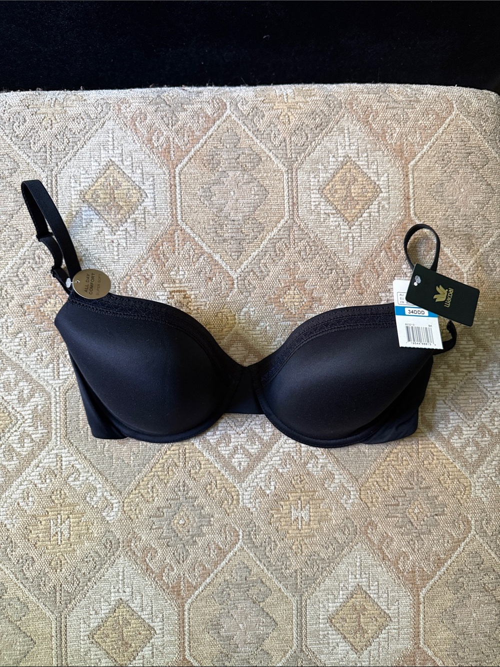 Wacoal Black T-Shirt Bra with Light Padding - Women Intimates & Sleepwear 34F